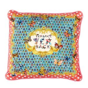Versace Multicolor Butterfly and Dot Cushion